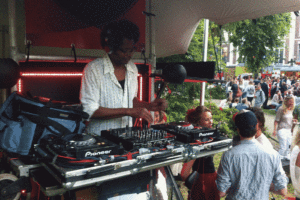 D.J. performing at a previous Great Ethnic Food Festival